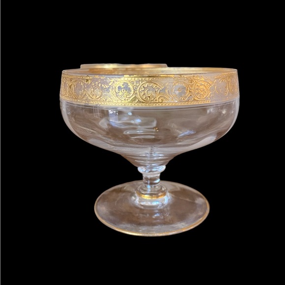 Vintage 1930s Minton Low Sherbet Glasses by Tiffin-Franciscan set of 4 - Picture 5 of 9